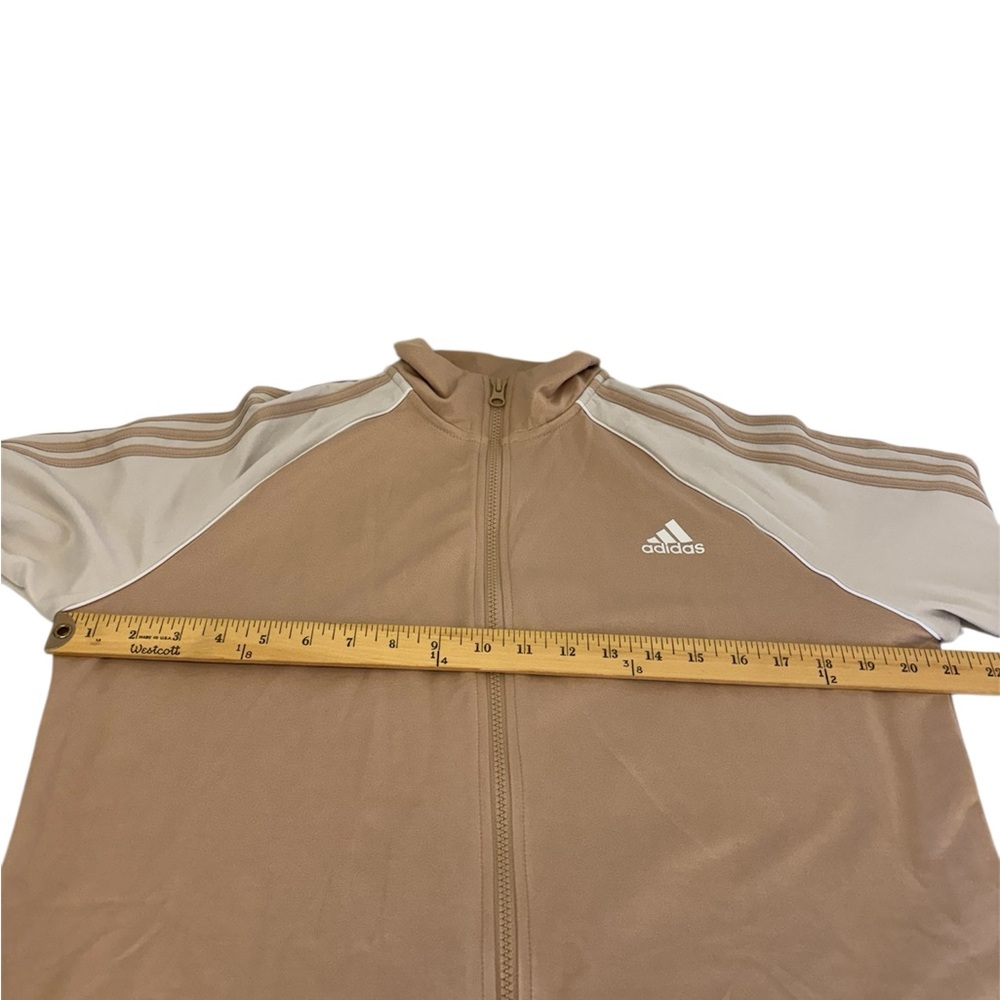 Adidas Teamsport Tracksuit Magic Beige Sweatshiet/Pants Set Women’s Size XL - Picture 6 of 11